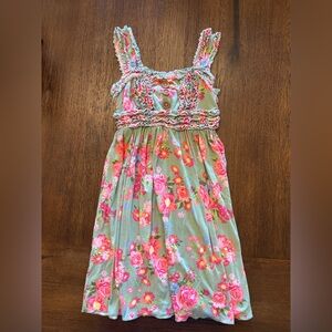 Matilda Jane Floral Kids Dress with Pink and Green